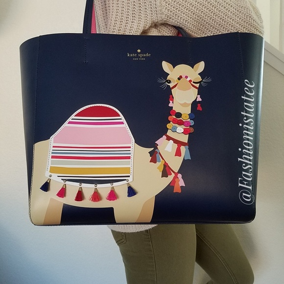 NWT KATE SPADE CAMEL LUVVIE SPICE THINGS UP TOTE - Picture 2 of 8